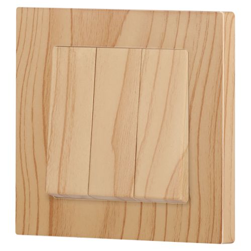  Выключатель 3-кл. СП Accent 6-106-11 10А IP20 250В AL/CU сосна Intro Б0063552 фото в каталоге от BTSprom.by