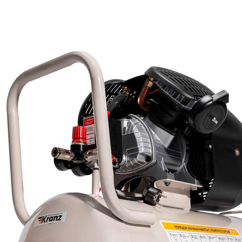  Компрессор воздушный KR-2200/50 2200Вт 400л/мин 50л Kranz KR-16-1153 фото в каталоге от BTSprom.by