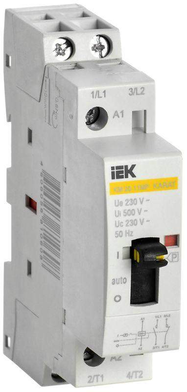 контактор модульный км20-11мр ac с ручным управ. karat iek mkk12-20-11 от BTSprom.by