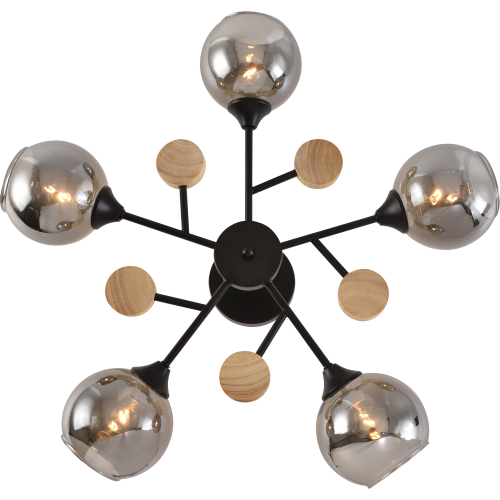  Люстра Elouisa 9181-305 60Вт 5хE27 модерн Rivoli Б0068416 фото в каталоге от BTSprom.by