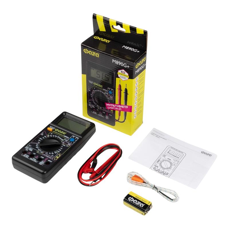  Мультиметр цифровой M890G+ ФАZА 5008854 фото в каталоге от BTSprom.by