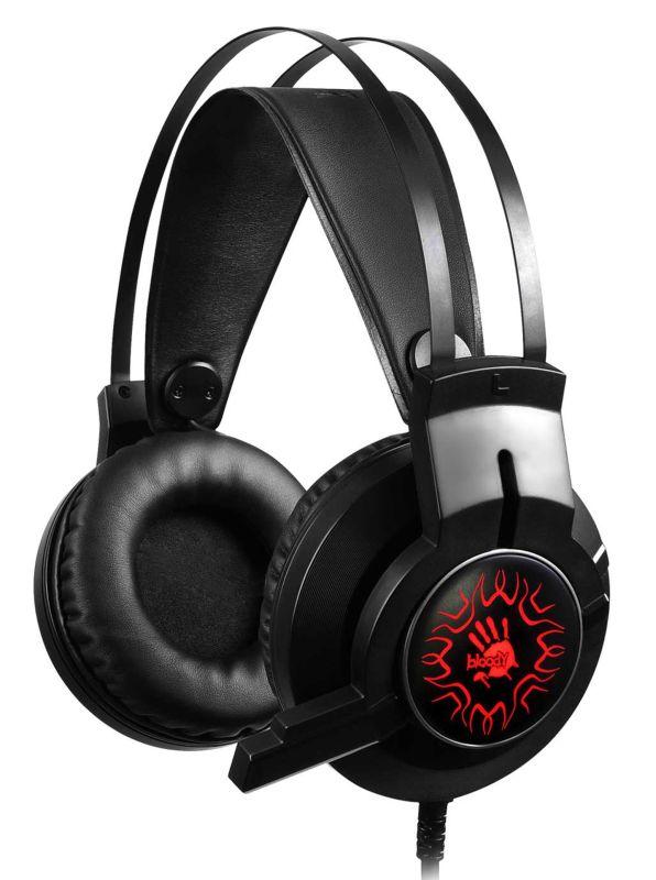 наушники с микрофоном bloody j437 черн. 1.8м мониторные usb оголовье j437 j437 a4tech 1193283 от BTSprom.by