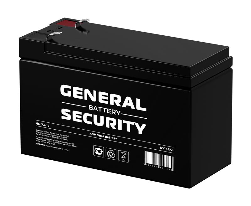 аккумулятор 12в 7.2а.ч general security gsl7.2-12f2 от BTSprom.by