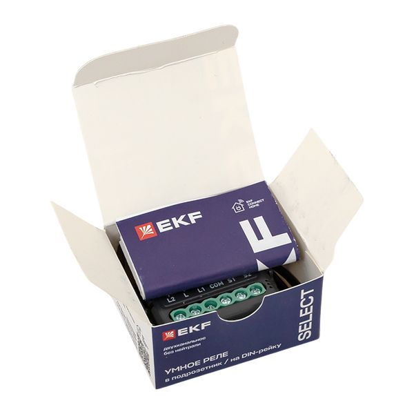  Реле умное в подрозетник 2-канальное Zigbee Connect Select без нейтрали EKF ssh-2g-zb-nn фото в каталоге от BTSprom.by