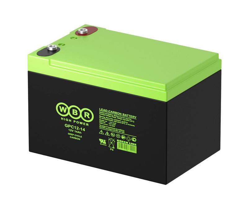  Аккумулятор тяговый 12В 14А.ч WBR GPC12-14 WBR фото в каталоге от BTSprom.by