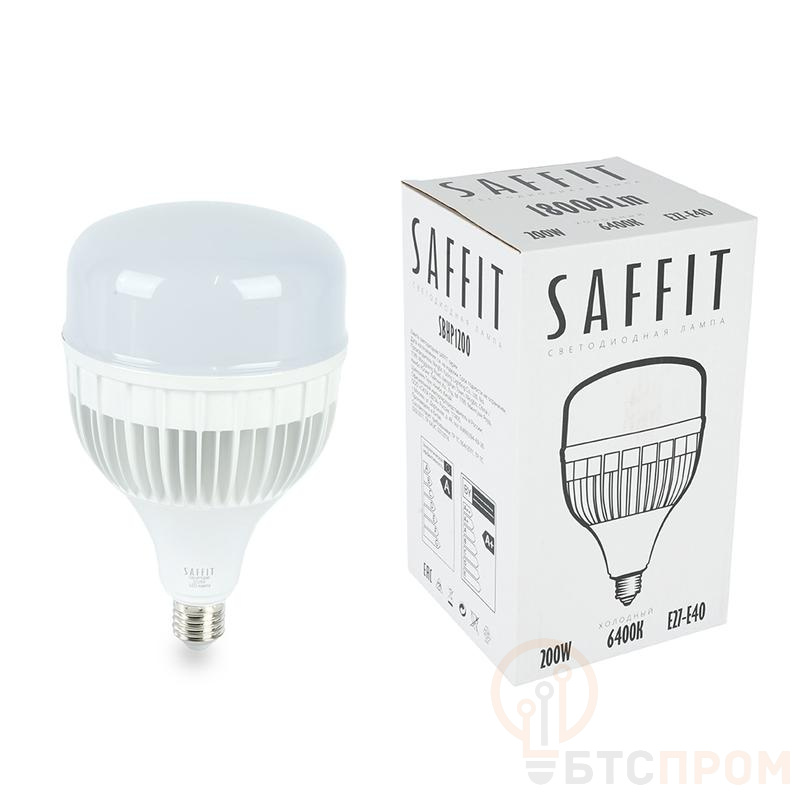 Лампа светодиодная 200Вт 230В Е27-E40 6400К T140 SBHP1200 SAFFIT 55268 фото в каталоге от BTSprom.by  Лампа светодиодная 200Вт 230В Е27-E40 6400К T140 SBHP1200 SAFFIT 55268 фото в каталоге от BTSprom.by
