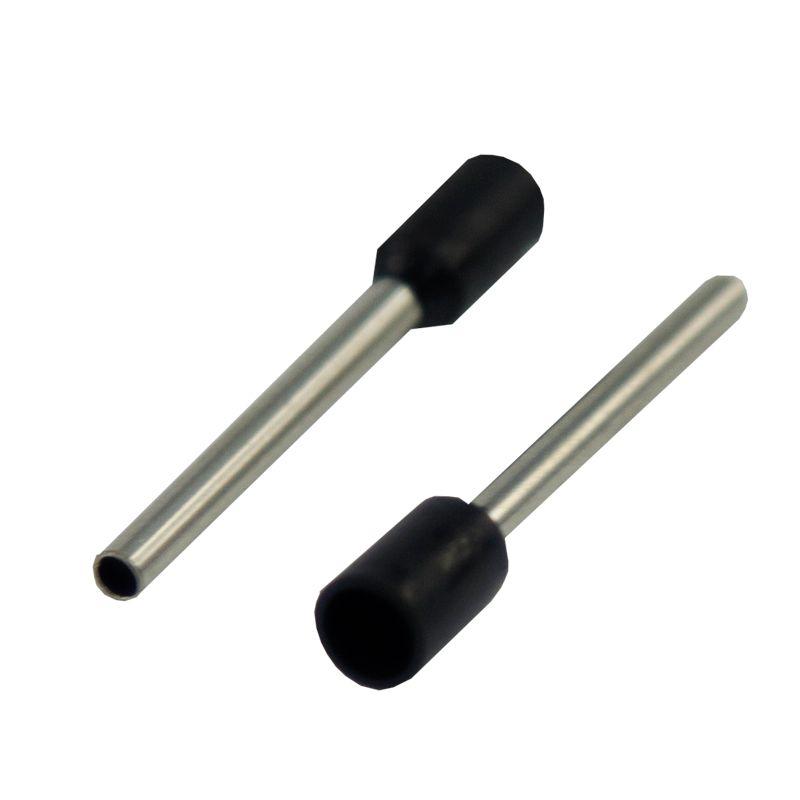  Наконечник штыревой втулочный изолир. (НШВИ F-18мм) 18ммх1.5кв.мм (E1518) черный REXANT 08-1816 фото в каталоге от BTSprom.by