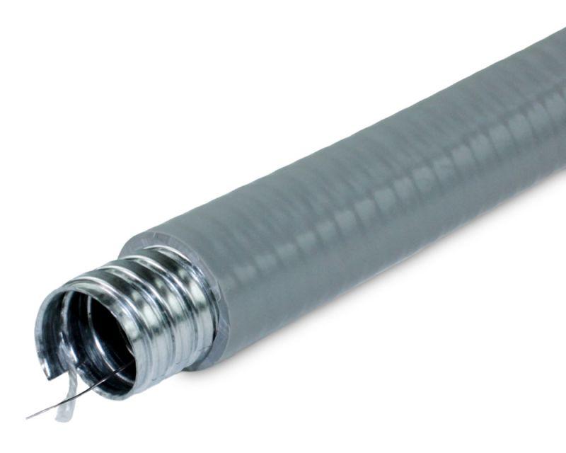 металлорукав в пвх изоляции мпг нг толстостенный 32 с протяжкой сер. (уп.20м) гофроматик zeta42854 от BTSprom.by