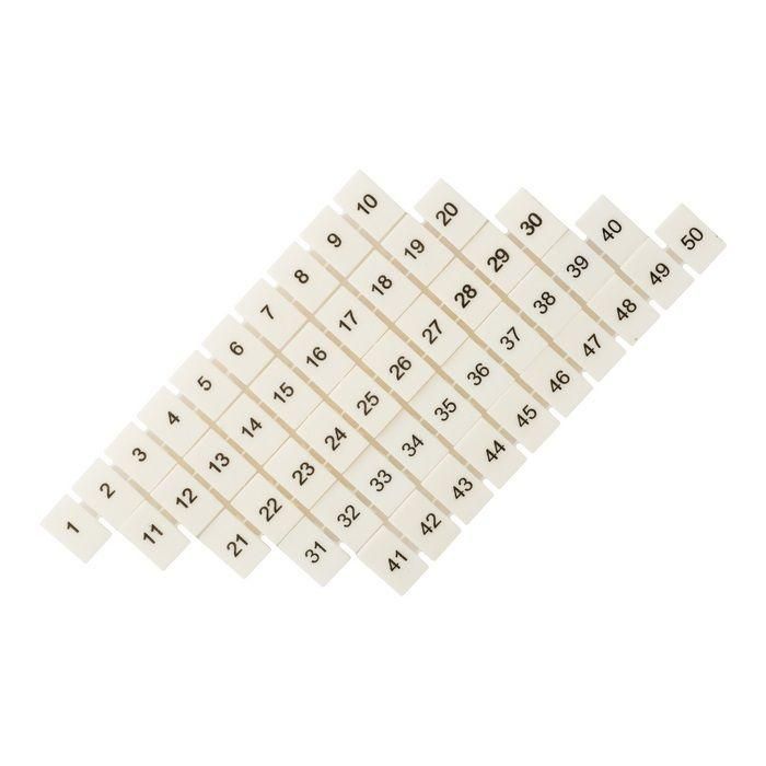 маркеры для ut/st/push-in 2.5 с нумерацией 1-50 (уп.100шт) ekf zb-st-2.5-1-50 от BTSprom.by