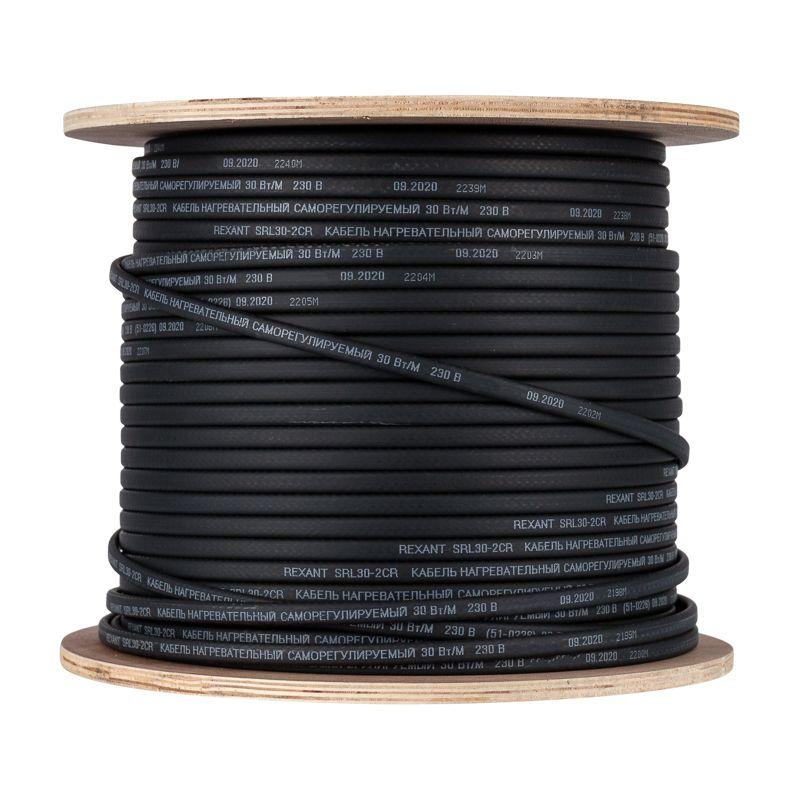  Кабель греющий саморег. экранированный SRL24-2CR (24Вт/1м) (уп.200м) Rexant 51-0225 фото в каталоге от BTSprom.by