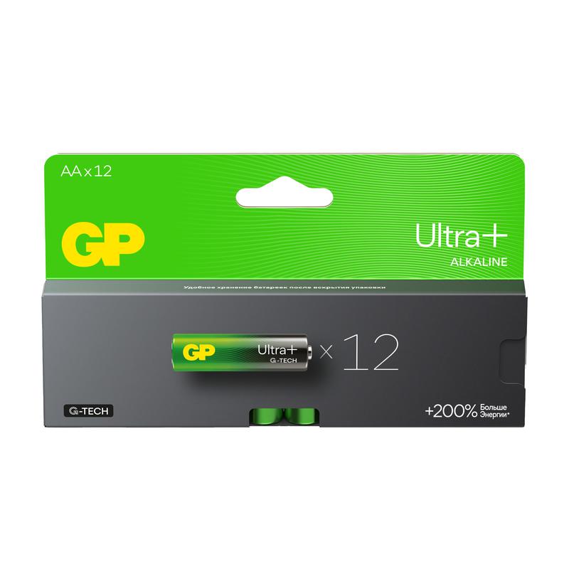 элемент питания алкалиновый aa/lr6 1.5в ultra plus alkaline g-tech (блист.12шт) gp 616 от BTSprom.by