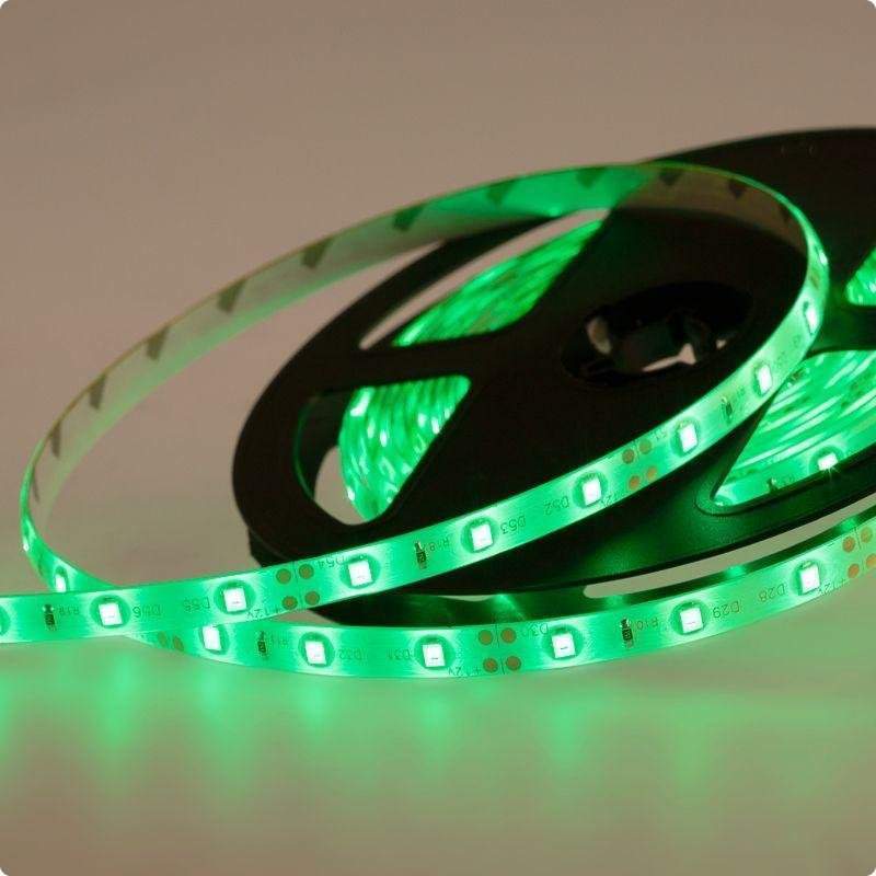 лента светодиодная smd3528 4.8вт/м 60led/м 12в ip65 зел. (уп.5м) lamper 141-354 от BTSprom.by