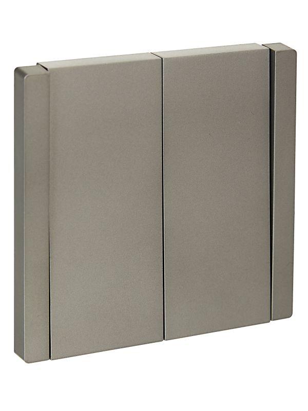 выключатель 2-кл. сп forte&piano 10а fp505 сталь iek fp-v20-0-10-1-k46 от BTSprom.by