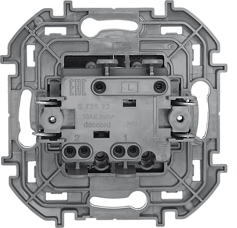  Выключатель 2-кл. Inspiria 10А IP20 250В 10AX механизм антрацит IEK 673623 фото в каталоге от BTSprom.by