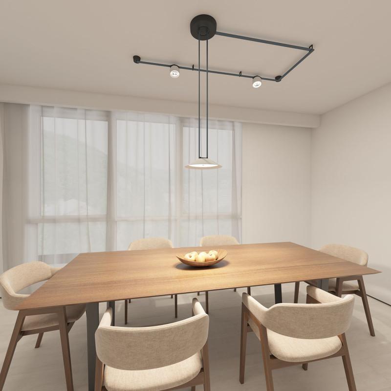  Светильник для трека-ремня Belty Flow 12Вт 3000К IP20 48В DC 300х71мм RA90 120град. со светодиодом алюм. бел. с черн. DENKIRS 760236 фото в каталоге от BTSprom.by