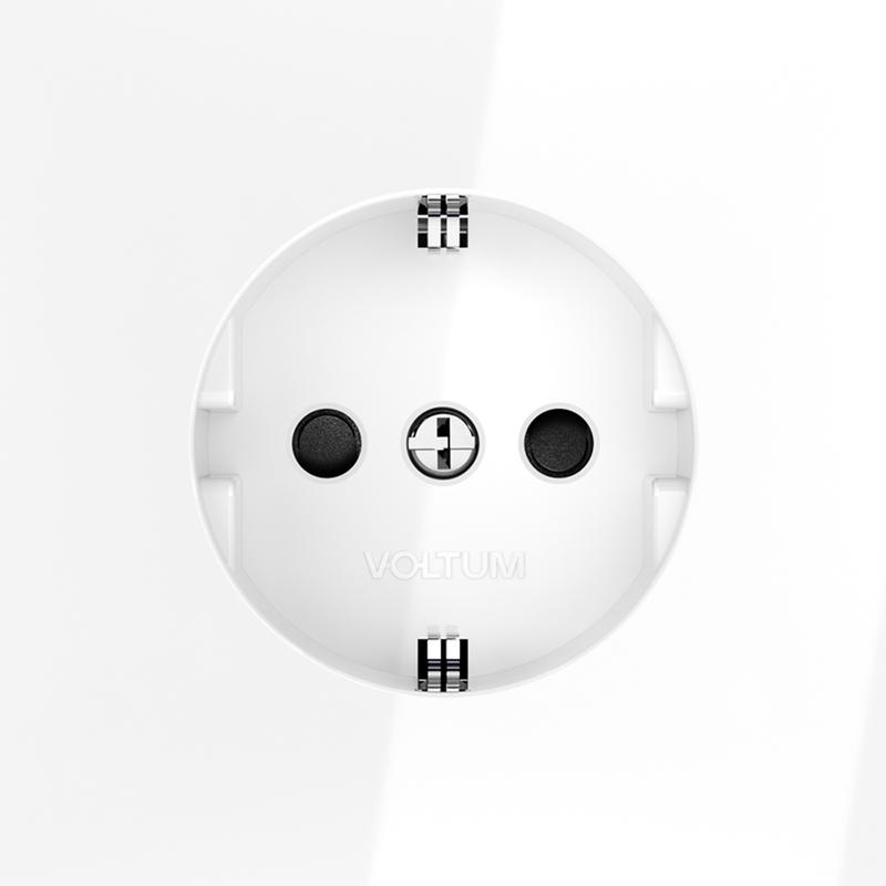  Розетка 1-м СП S70 16А с заземл. защ. шторки механизм бел. глянцевый Voltum VLS040201 фото в каталоге от BTSprom.by