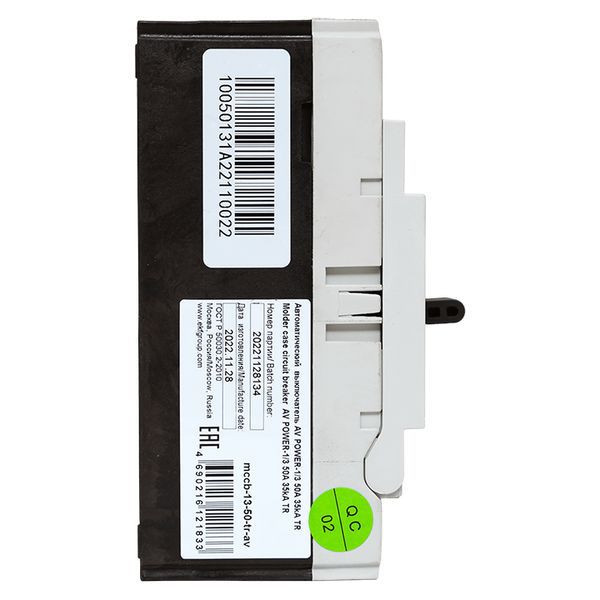  Выключатель автоматический 3п 50А 35кА AV POWER-1/3 TR AVERES EKF mccb-13-50-TR-av фото в каталоге от BTSprom.by