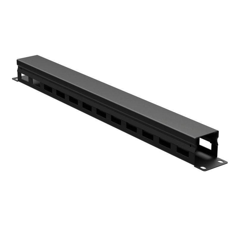 органайзер кабельный 19дюйм с крышкой 1u глубина 40 мм ral9005 dkc r5cp1941heb от BTSprom.by