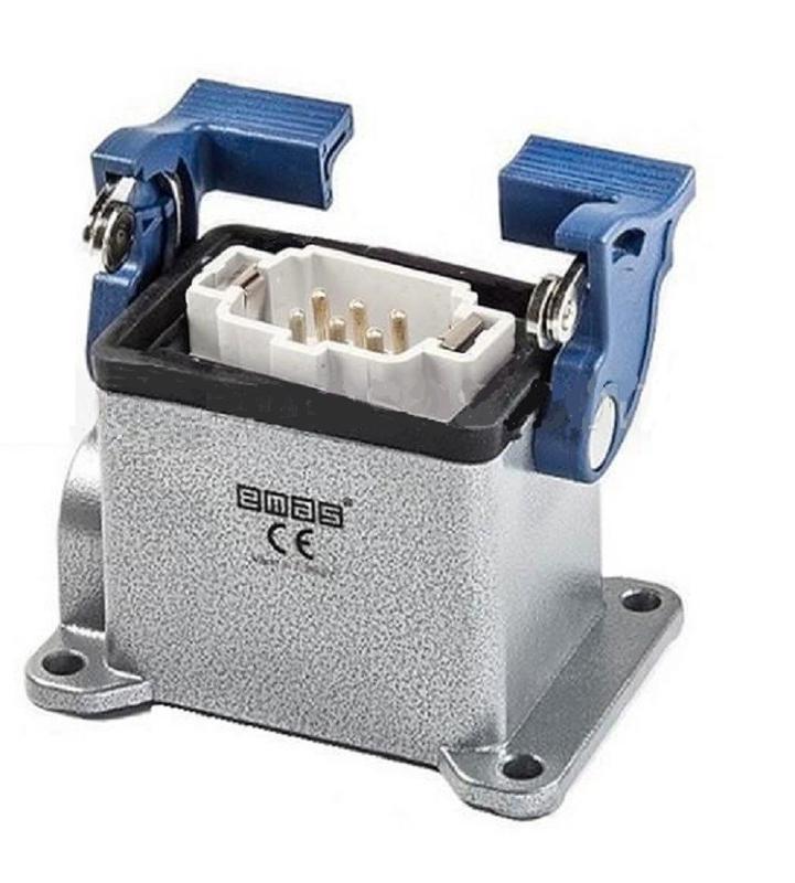 вилка 6 полюсов в корпусе 16а боковой ввод emas ebm06fd12 от BTSprom.by