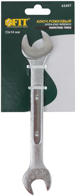  Ключ рожковый усиленный "Модерн" 13х14мм FIT 63497 фото в каталоге от BTSprom.by