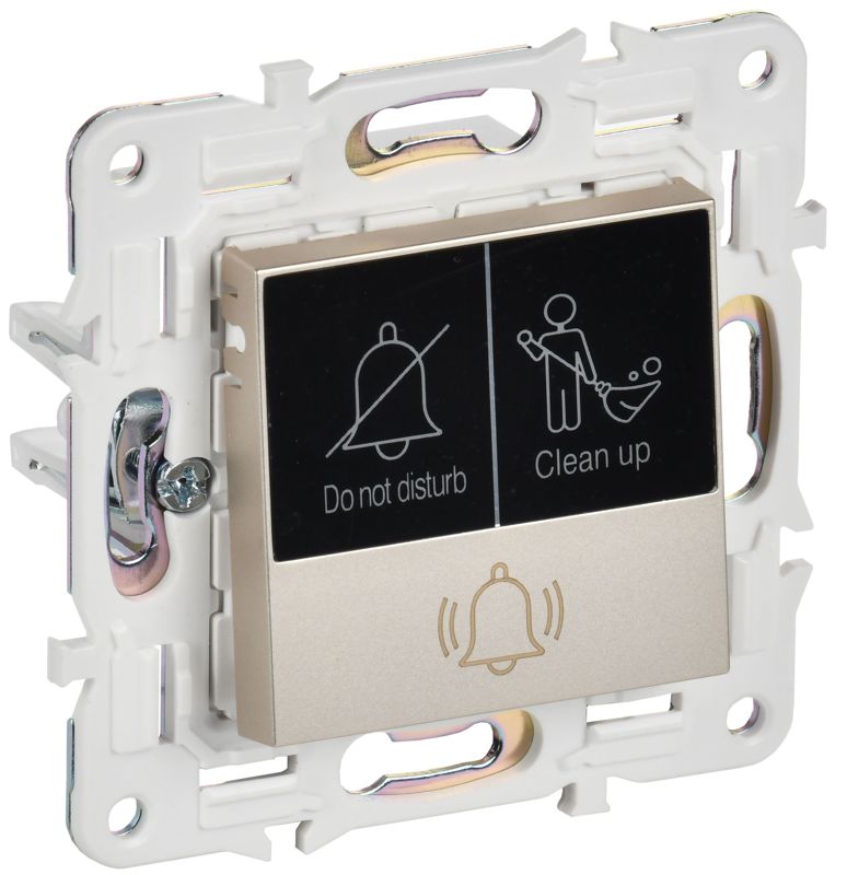 кнопка звонка skandy 10а sk-v17sh для отелей с индикацией шампань iek sk-v14-2-10-k37 от BTSprom.by