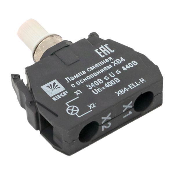  Лампа сменная с основанием XB4 красн. 400В PROxima EKF XB4-ELL-R фото в каталоге от BTSprom.by