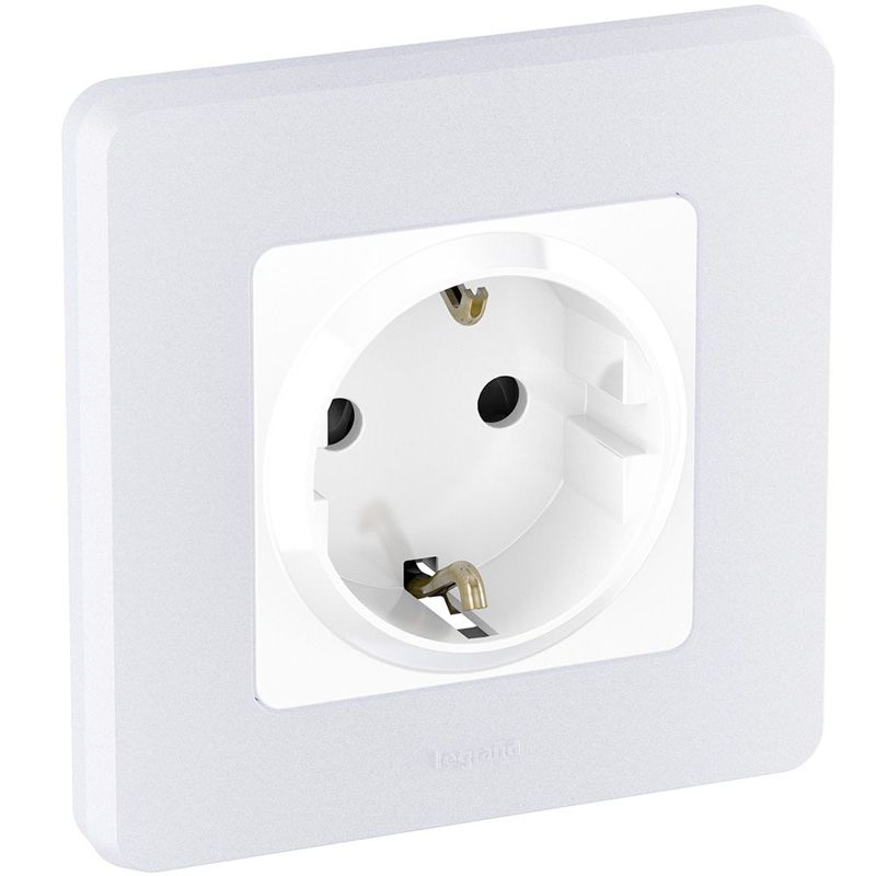  Розетка 1-м СП Inspiria 16А IP20 250В 2P+E защ. шторки немецк. стандарт механизм бел. IEK 673730 фото в каталоге от BTSprom.by