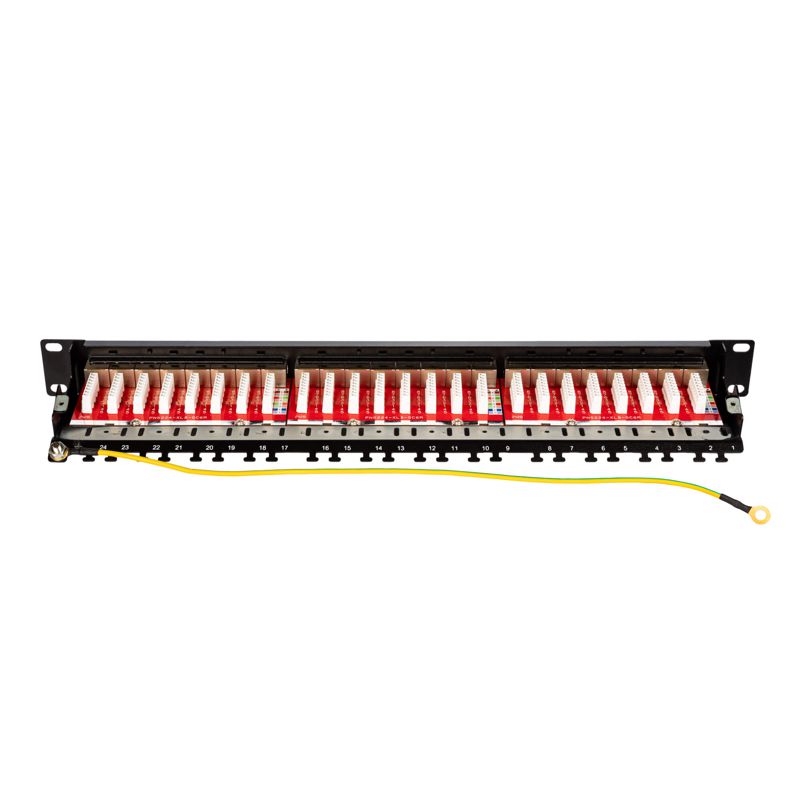  Патч-панель 19дюйм 1U CAT6A 24 порта RJ45 экранир. DKC RN6APPF241 фото в каталоге от BTSprom.by