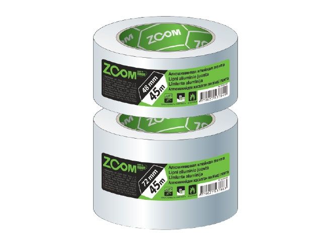 лента алюминиевая клейкая 48ммх45м zoom 02-5-5-101 от BTSprom.by