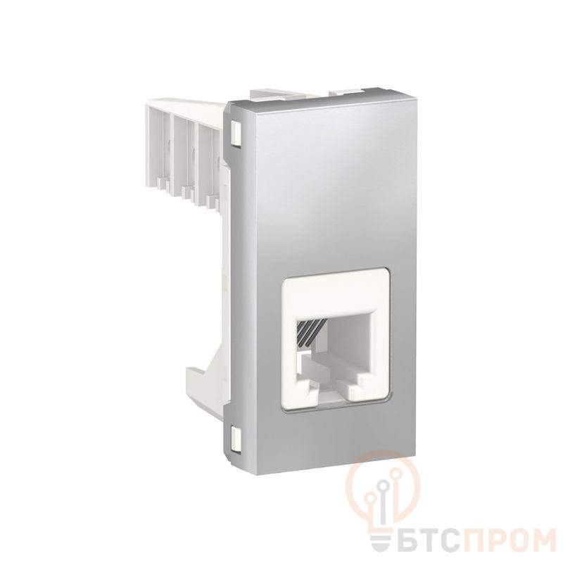 Розетка телефонная 1-м 1мод. Unica Modular RJ12 алюм. SchE NU349130 фото в каталоге от BTSprom.by  Розетка телефонная 1-м 1мод. Unica Modular RJ12 алюм. SchE NU349130 фото в каталоге от BTSprom.by
