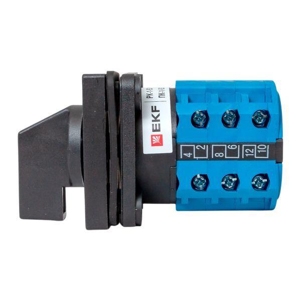  Переключатель кулачковый ПК-1-53 3п 10А "1-2" IP65 EKF pk-1-53-10-65 фото в каталоге от BTSprom.by
