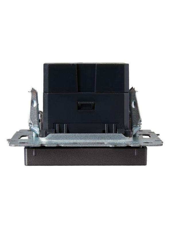  Розетка BRITE USB A+A 3.1А РЮ10-1-БрС механизм сталь IEK BR-U21-D31-K46 фото в каталоге от BTSprom.by