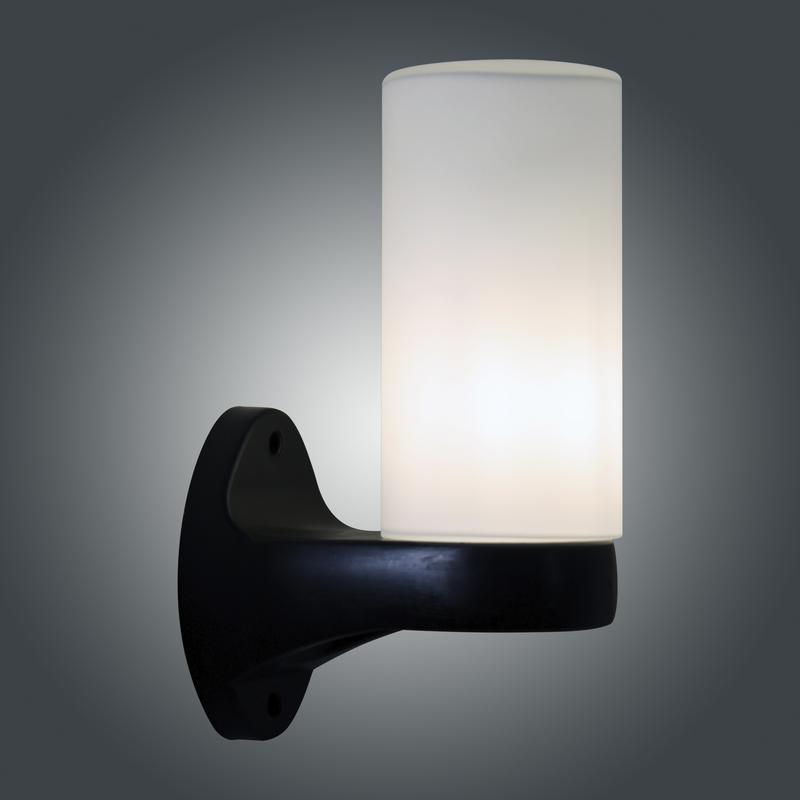  Светильник НБУ 06-60-02 "Цилиндр 1" 60Вт E27 IP44 матов. опал/корпус черн. (инд. упак.) Элетех 1030480109 фото в каталоге от BTSprom.by