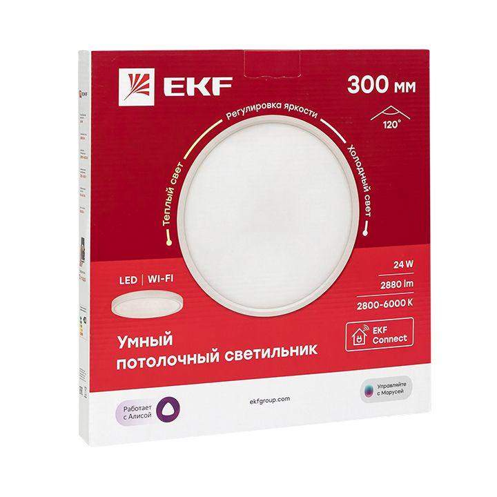 светильник потолочный умный 300мм connect ekf sclwf-300-cct от BTSprom.by