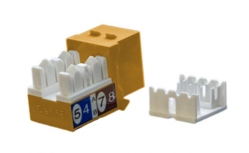 вставка keystone jack rj45 (8p8c) кат.5e kj9-8p8c-c5e-90-or оранж. hyperline 432654 от BTSprom.by
