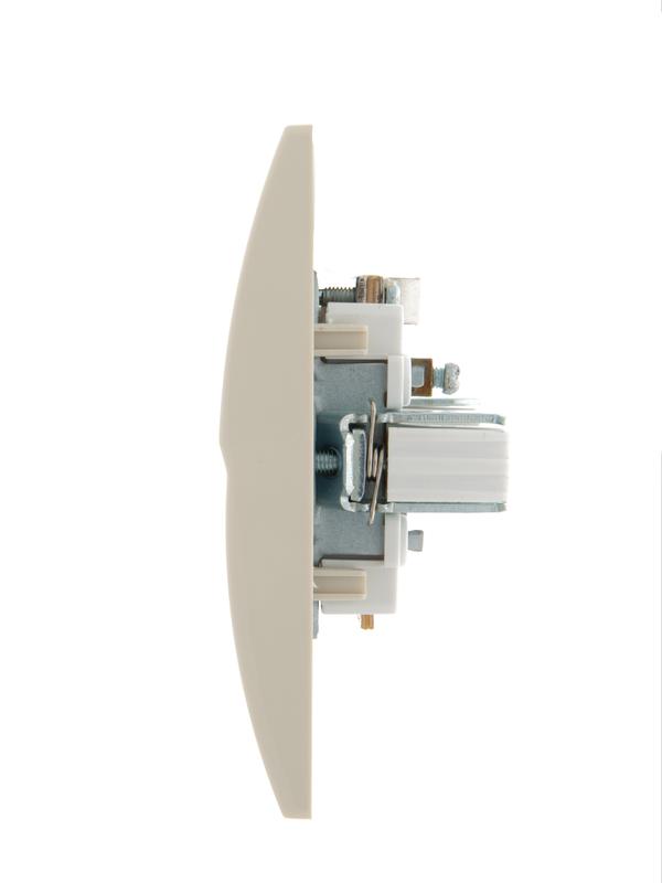  Розетка телевизионная оконечная TV СП Deriy 16А IP20 крем. LEZARD 702-0303-130 фото в каталоге от BTSprom.by