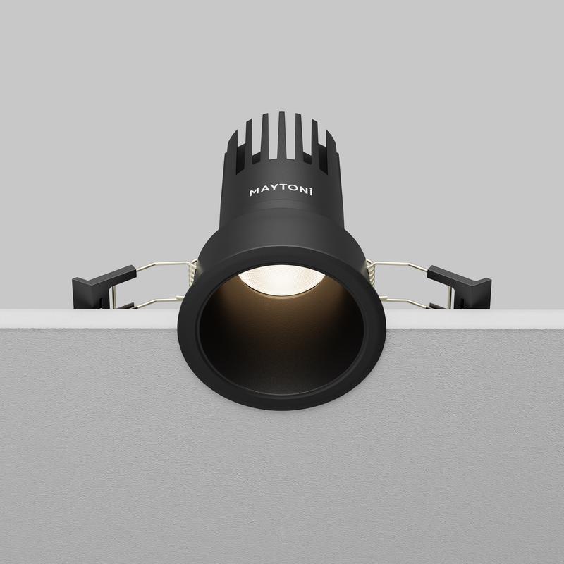  Светильник Dip 10Вт 4000К 50град. встраив. Maytoni DL116-10W-4K-B фото в каталоге от BTSprom.by