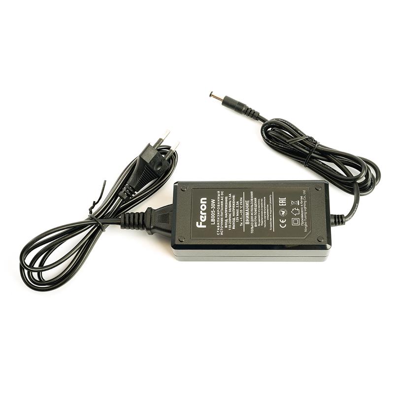 трансформатор электронный для светодиодной ленты 30вт 12в (драйвер) lb005 feron 21489 от BTSprom.by