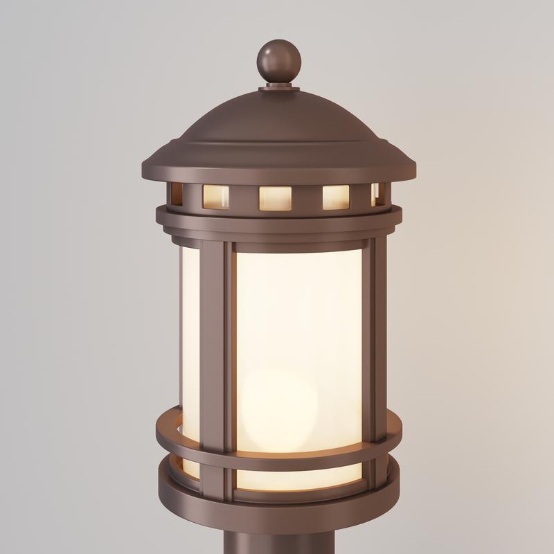  Светильник Salamanca 1х60Вт E27 IP44 ландшафтный Maytoni O031FL-01BR фото в каталоге от BTSprom.by