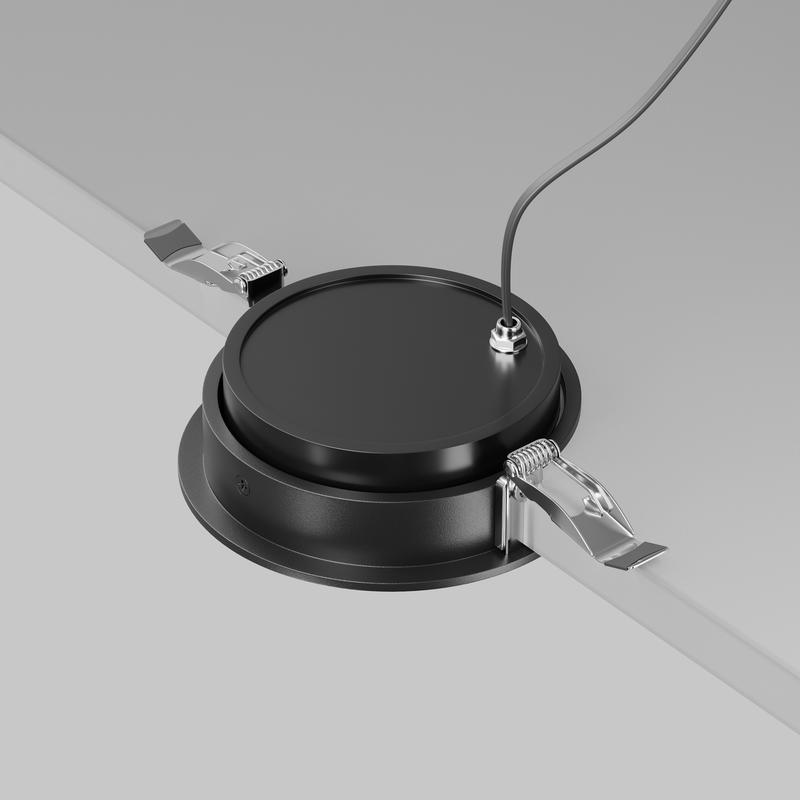  Светильник Lens 12Вт 4000К 70град. встраив. Maytoni DL105-12W4K-B фото в каталоге от BTSprom.by