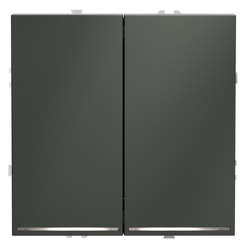 выключатель 2-кл. сп s70 10а с подсветкой механизм титан voltum vls020206 от BTSprom.by