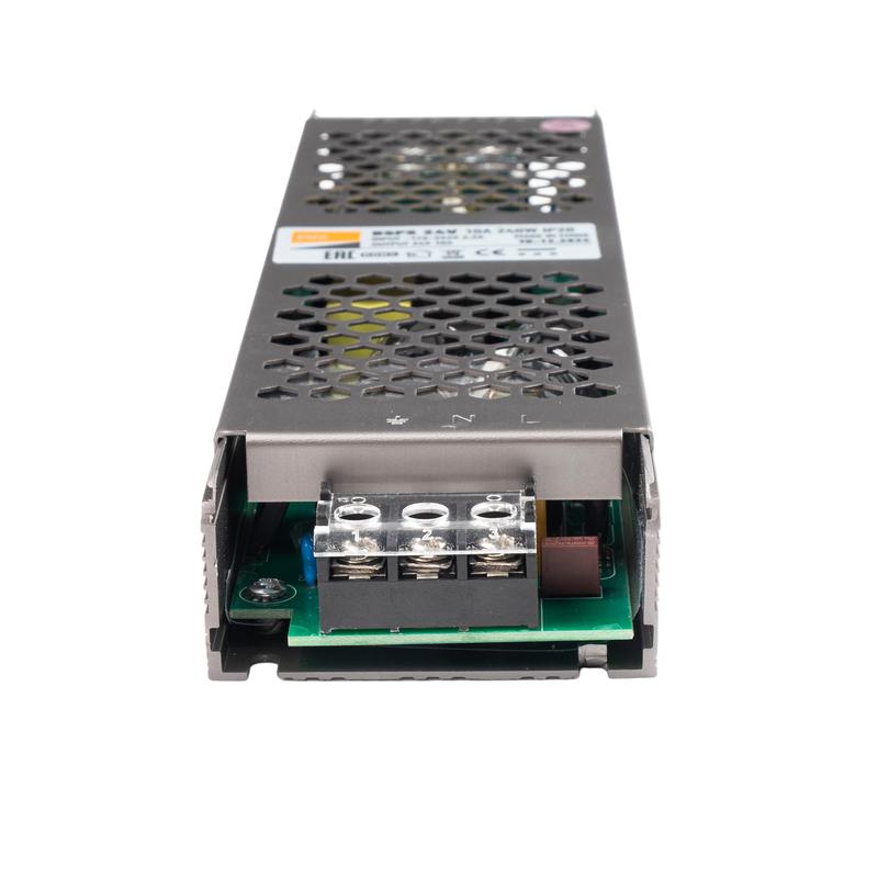  Блок питания для светодиодной ленты 240Вт 10А 24В IP20 BSPS метал. Pro+ JazzWay 5024250 фото в каталоге от BTSprom.by