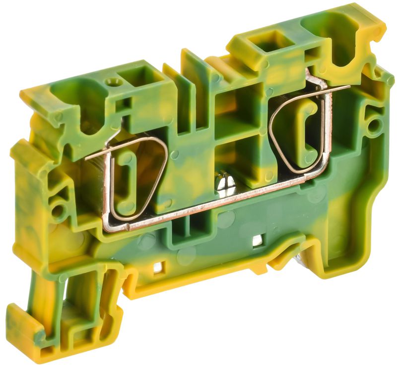 клемма пружинная cx6 pe 6кв.мм проходная заземл. armafix iek af-ct41-00-k52-006 от BTSprom.by