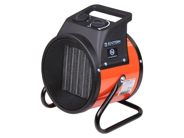 нагреватель воздуха электр. ecoterm ehr-03/1d (пушка, 3 квт, 220 в, термостат,  керамика ptc) ehr-03/1d от BTSprom.by