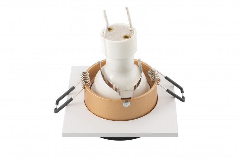  Светильник 50Вт GU10 IP20 встраив. алюм. черн./зол. DENKIRS 598762 фото в каталоге от BTSprom.by