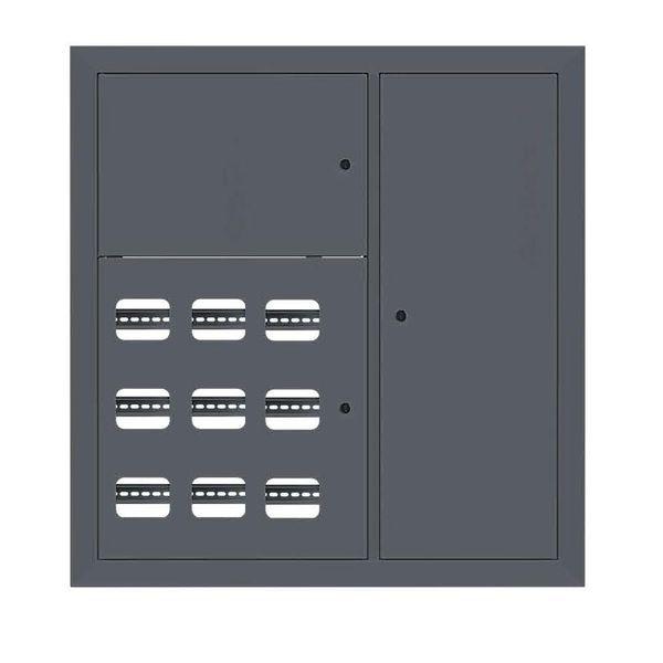 щит этажный 9кв. ral7016 3 окна в ряд по гориз. (1000х950х150) proxima ekf mb29-v-9-ral7016-1 от BTSprom.by