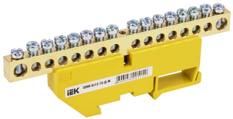 шина pe "земля" на din-изол. шни 8х12-16-д-ж iek ynn10-812-16d-k05 от BTSprom.by шина pe "земля" на din-изол. шни 8х12-16-д-ж iek ynn10-812-16d-k05 от BTSprom.by