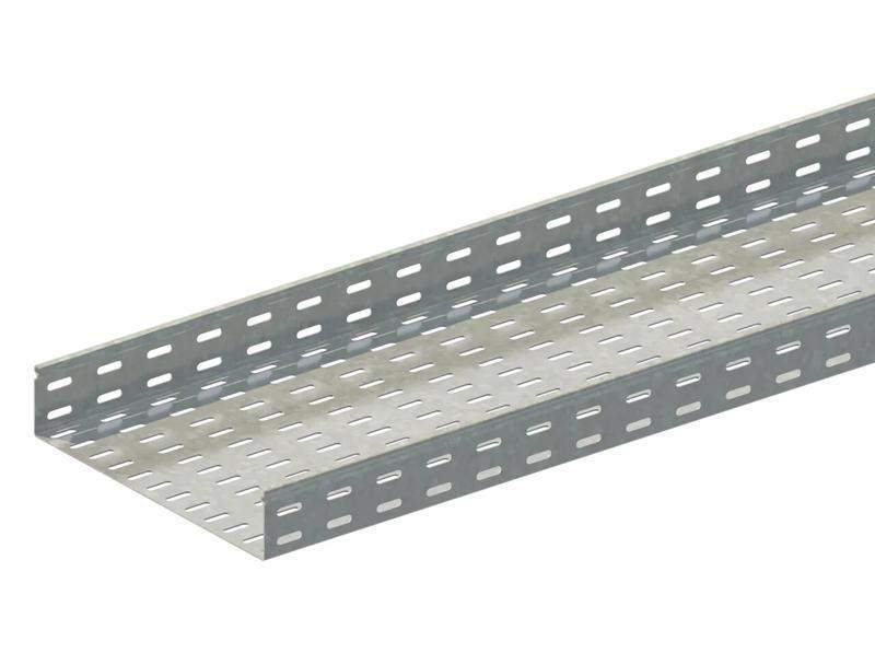 Лоток листовой перфорированный 300х100 L2000 сталь 0.7мм ЛМс-ПЗ цУТ2.5 оцинк. СОЭМИ Н0122131615 от BTSprom.by