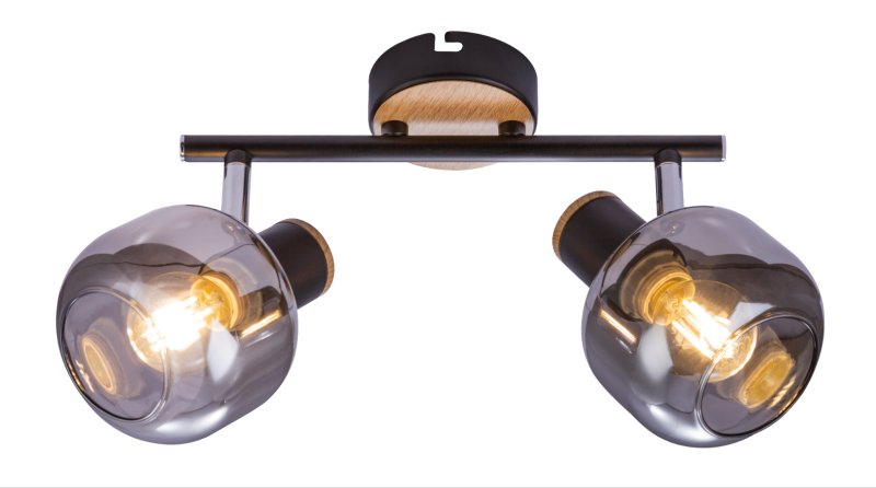 светильник dorkas 7026-702 2х40вт e14 спот настенно-потолочный поворотный rivoli б0047097 от BTSprom.by