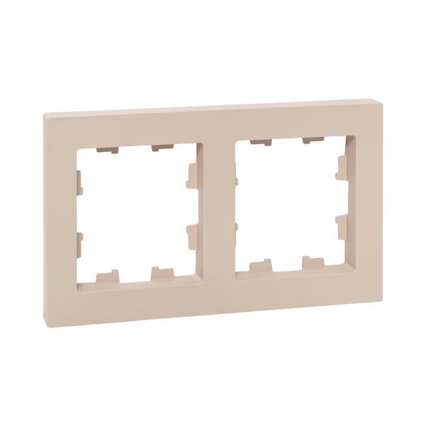 рамка 2-м эпика пластик крем. ekf up1-fpi-02 от BTSprom.by